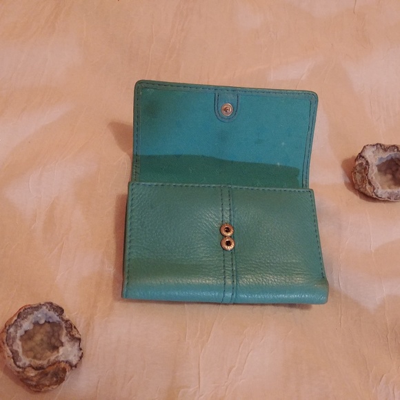 Fossil Teal Folding Wallet - Picture 2 of 7